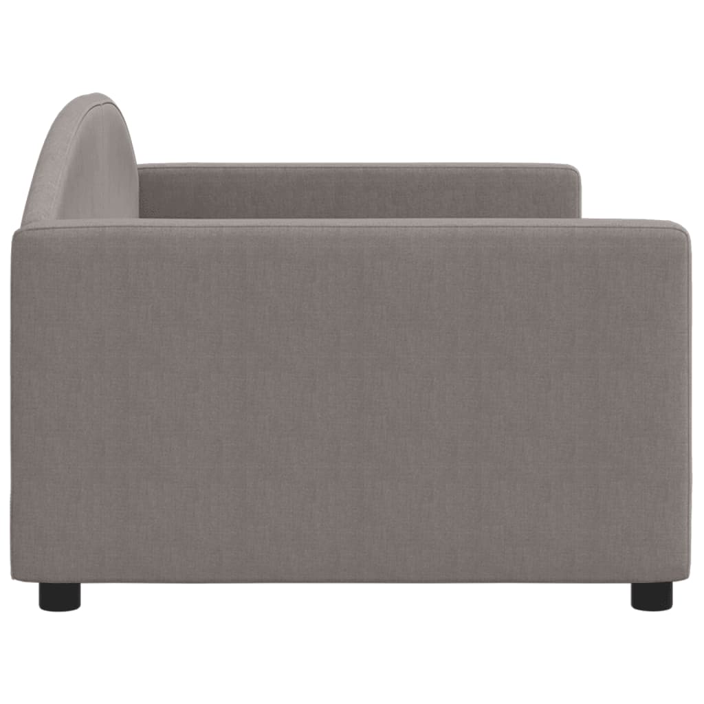 Slaapbank 90x200 cm stof taupe is nu te koop bij PeponiXL, paradijselijk wonen!