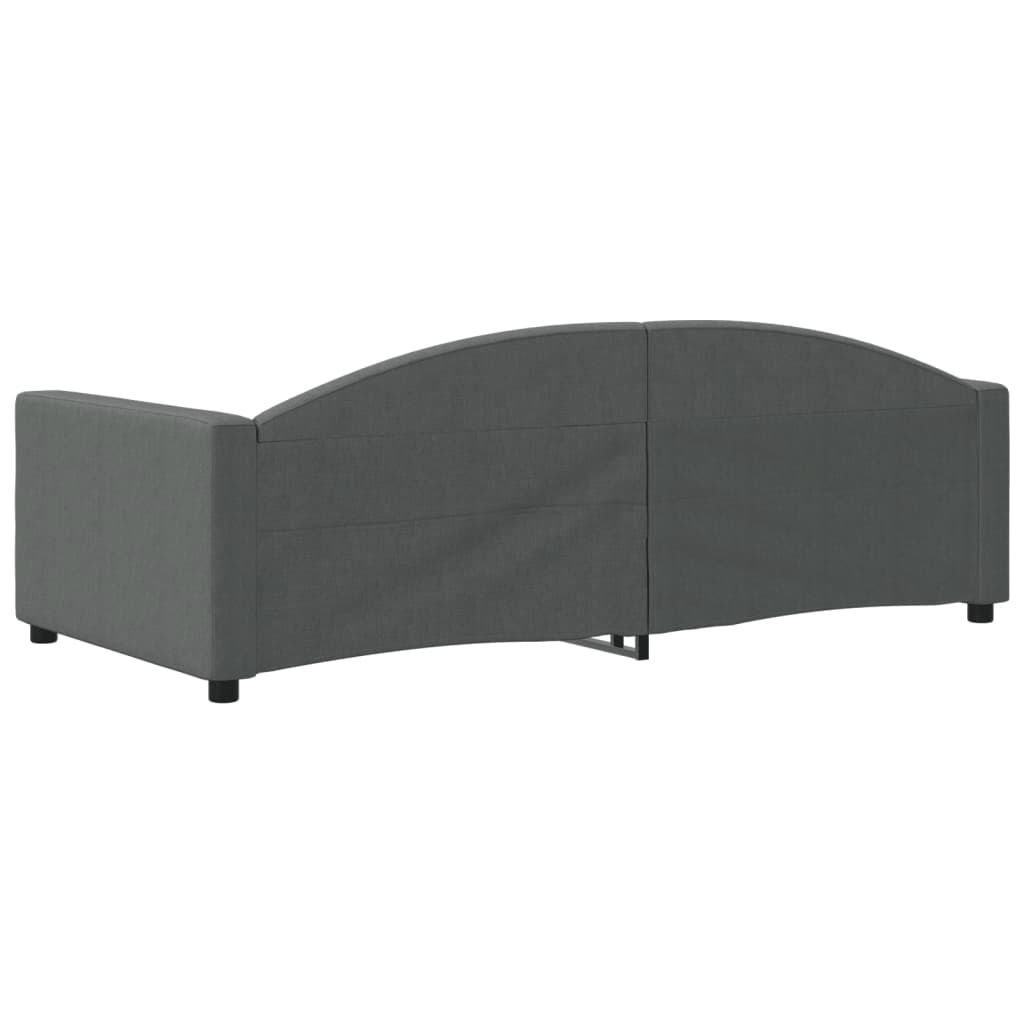 Slaapbank 90x190 cm stof donkergrijs is nu te koop bij PeponiXL, paradijselijk wonen!