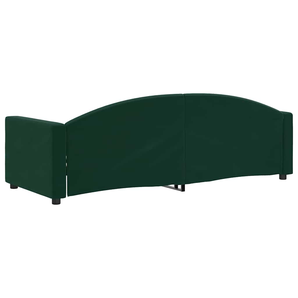 Slaapbank 80x200 cm fluweel donkergroen
