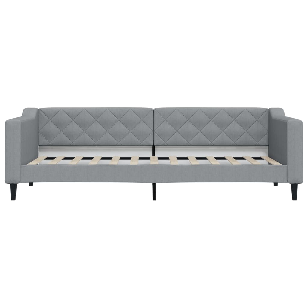 Slaapbank 80x200 cm stof lichtgrijs is nu te koop bij PeponiXL, paradijselijk wonen!