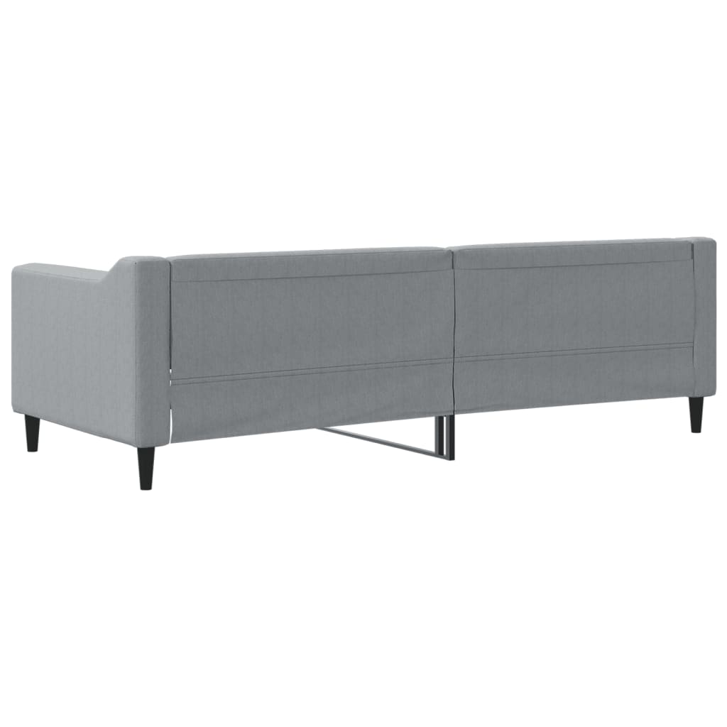 Slaapbank 80x200 cm stof lichtgrijs is nu te koop bij PeponiXL, paradijselijk wonen!