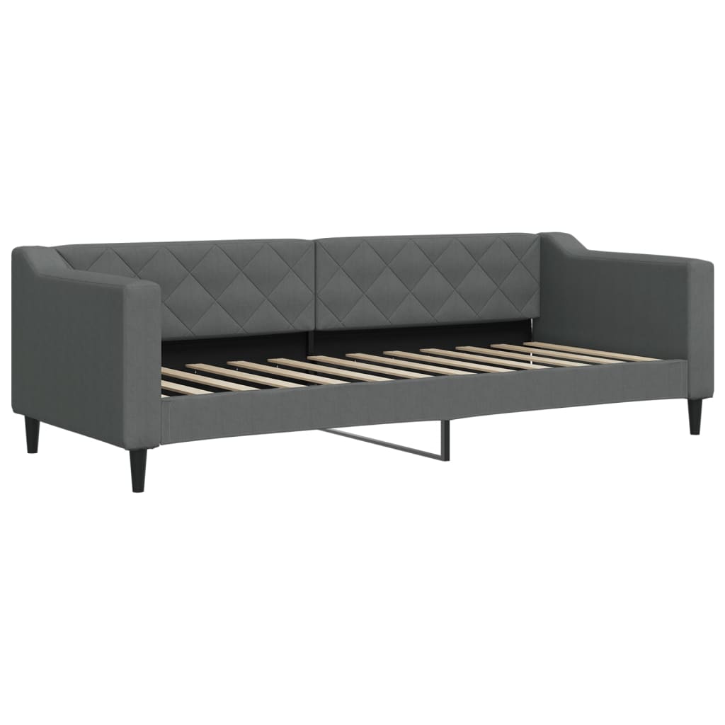 Slaapbank 80x200 cm stof donkergrijs is nu te koop bij PeponiXL, paradijselijk wonen!