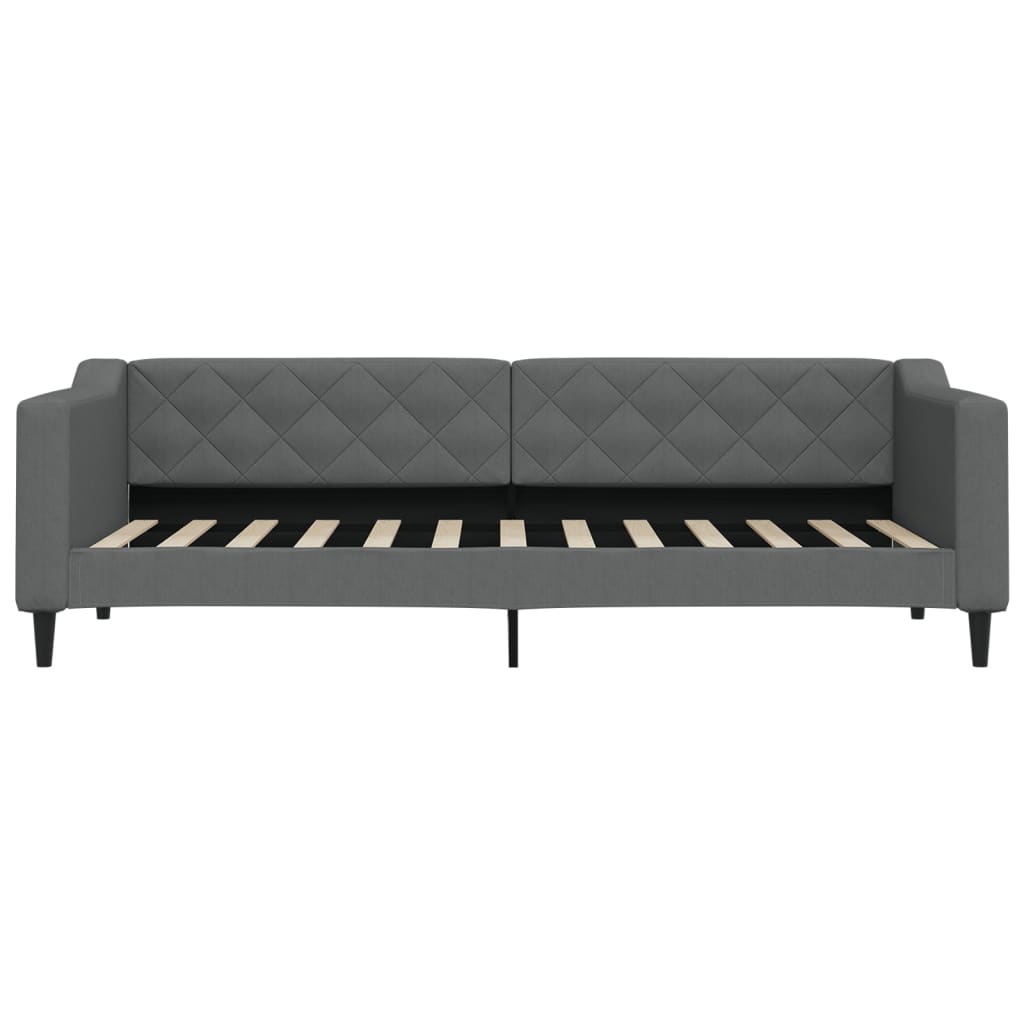 Slaapbank 80x200 cm stof donkergrijs is nu te koop bij PeponiXL, paradijselijk wonen!
