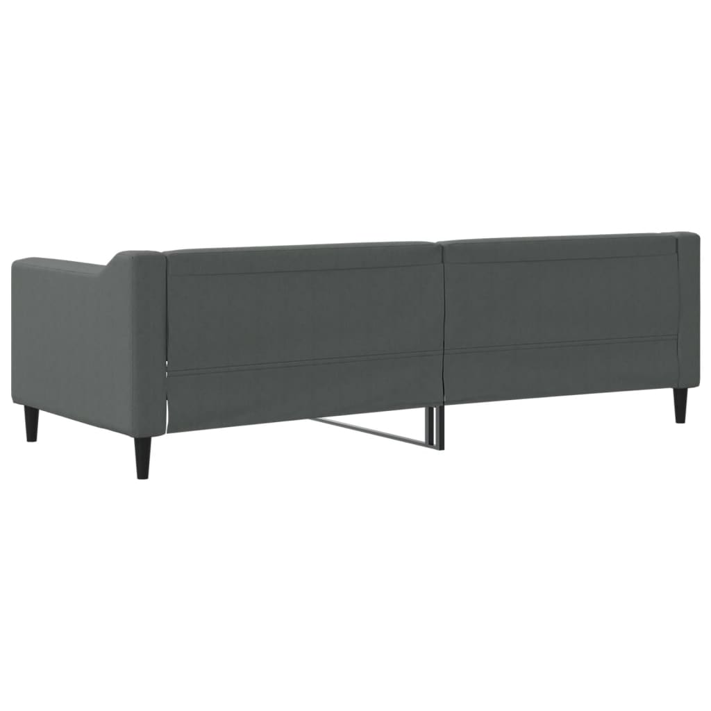 Slaapbank 80x200 cm stof donkergrijs is nu te koop bij PeponiXL, paradijselijk wonen!