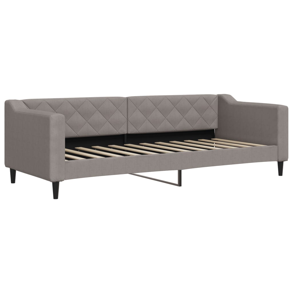 Slaapbank 80x200 cm stof taupe is nu te koop bij PeponiXL, paradijselijk wonen!