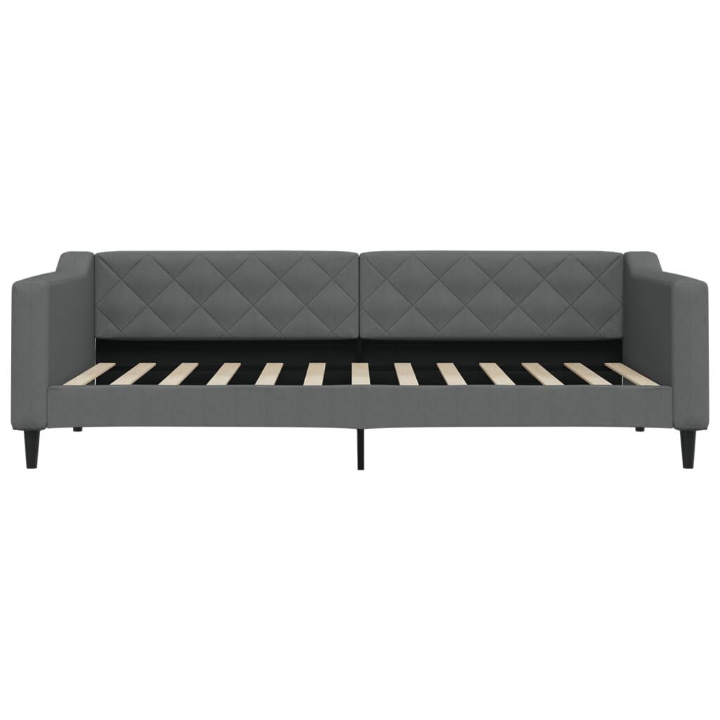 Slaapbank 90x200 cm stof donkergrijs is nu te koop bij PeponiXL, paradijselijk wonen!