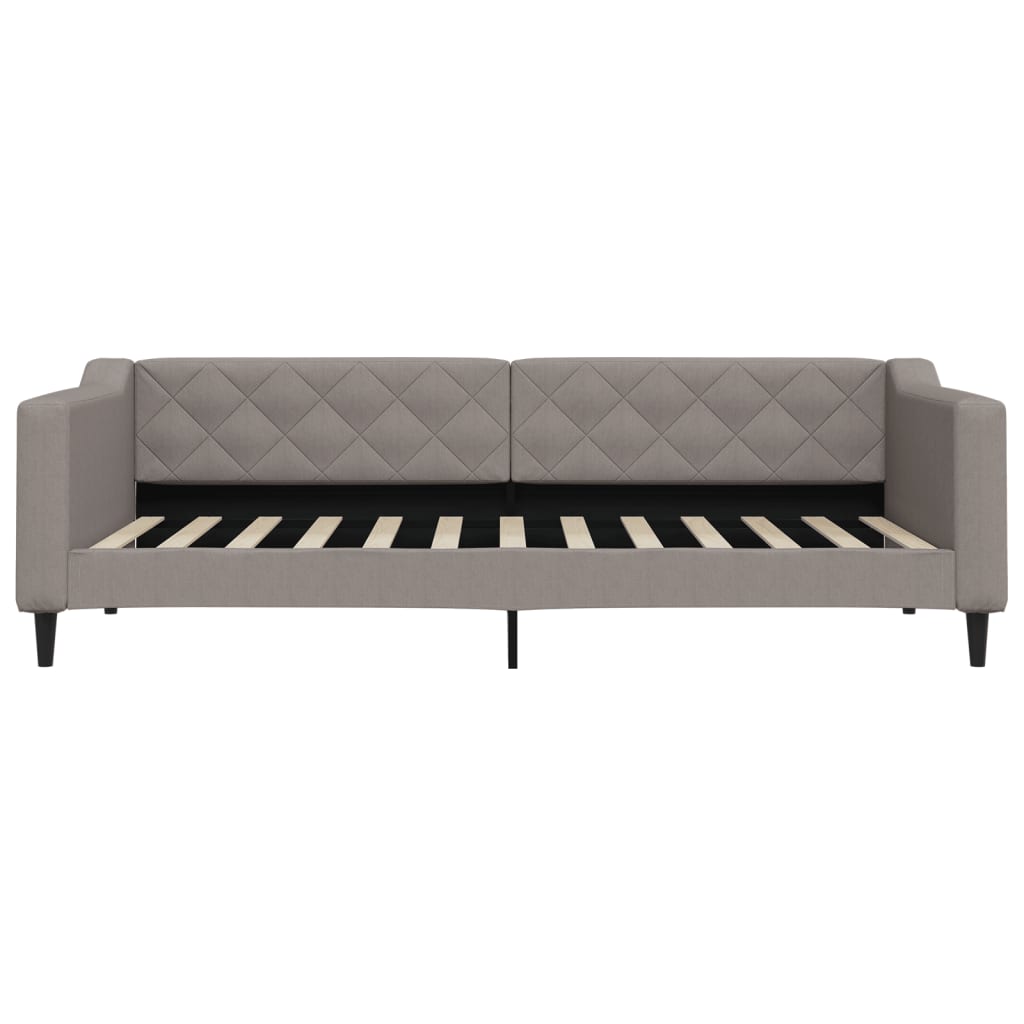 Slaapbank 90x200 cm stof taupe is nu te koop bij PeponiXL, paradijselijk wonen!