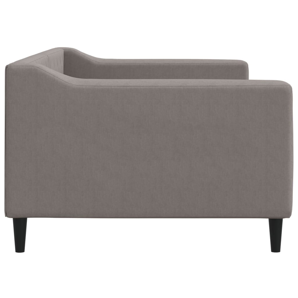 Slaapbank 90x200 cm stof taupe is nu te koop bij PeponiXL, paradijselijk wonen!