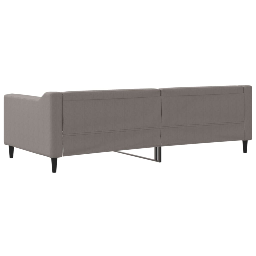 Slaapbank 90x200 cm stof taupe is nu te koop bij PeponiXL, paradijselijk wonen!