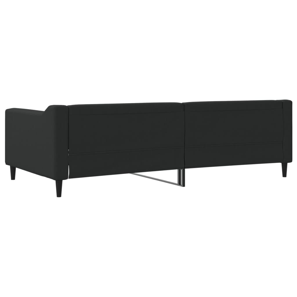 Slaapbank 100x200 cm stof zwart is nu te koop bij PeponiXL, paradijselijk wonen!