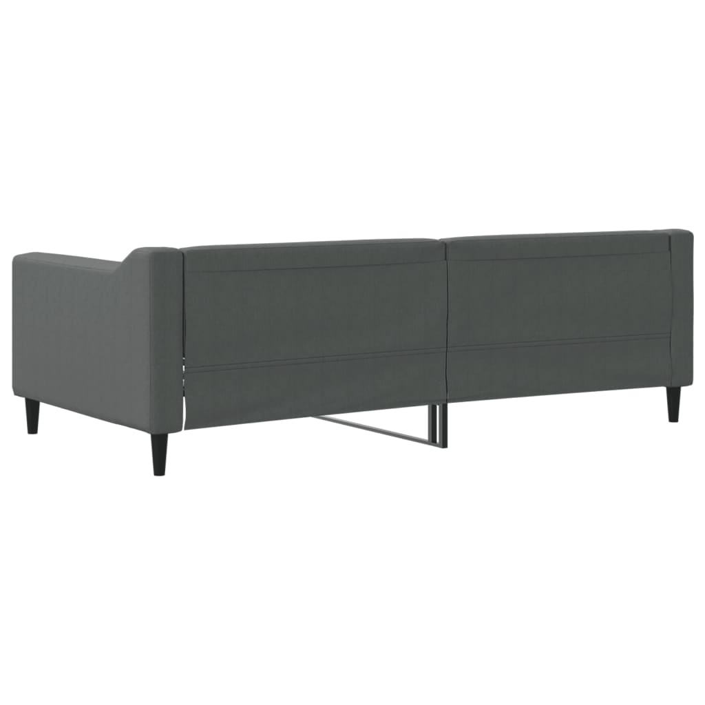 Slaapbank 90x190 cm stof donkergrijs is nu te koop bij PeponiXL, paradijselijk wonen!