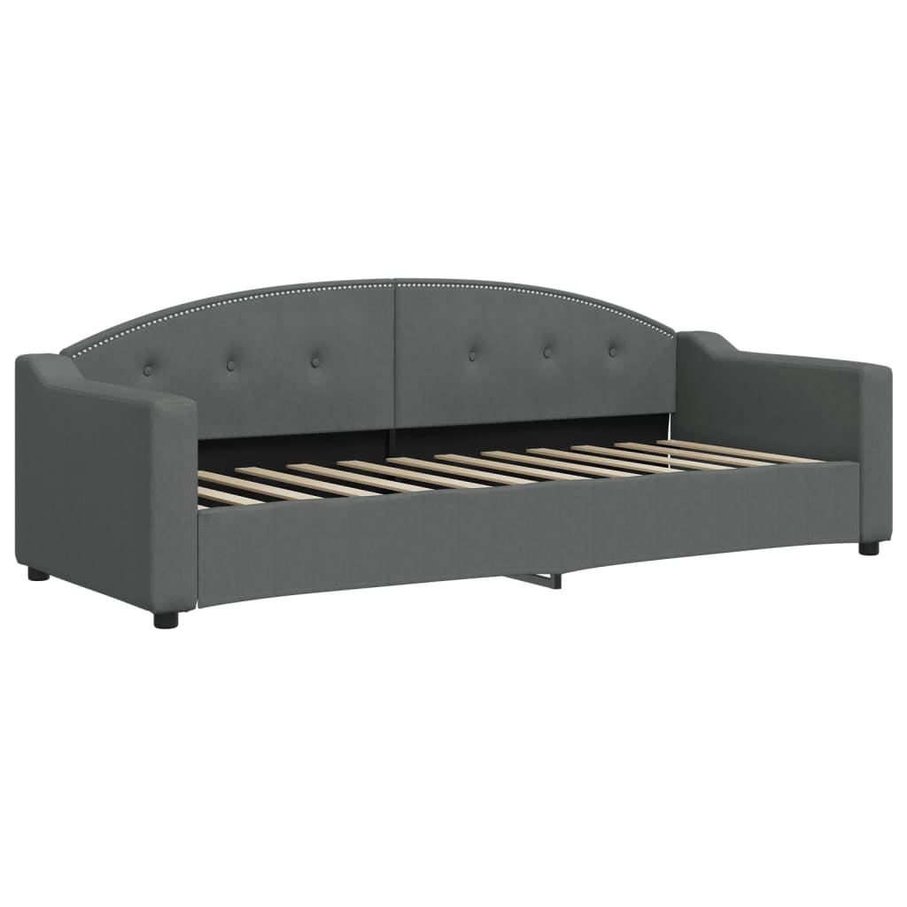 Slaapbank 80x200 cm stof donkergrijs is nu te koop bij PeponiXL, paradijselijk wonen!