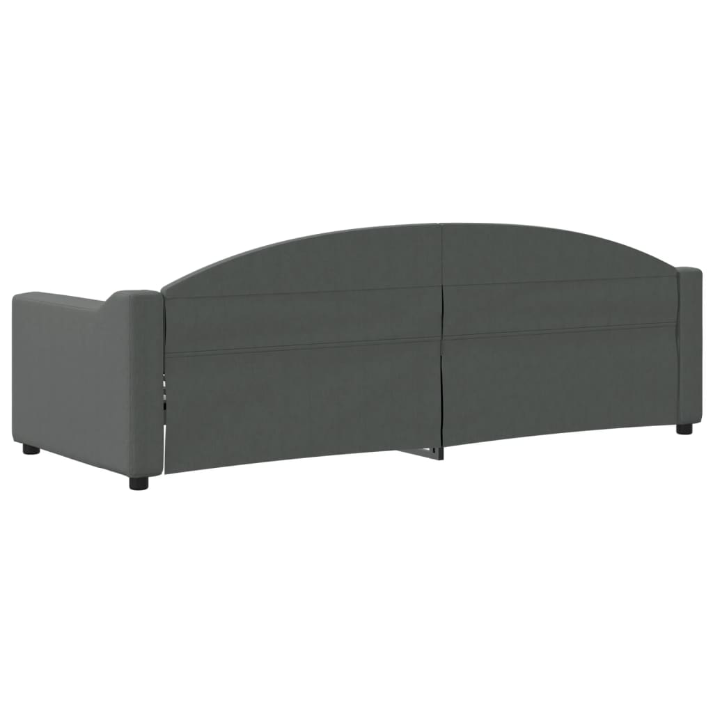 Slaapbank 80x200 cm stof donkergrijs is nu te koop bij PeponiXL, paradijselijk wonen!
