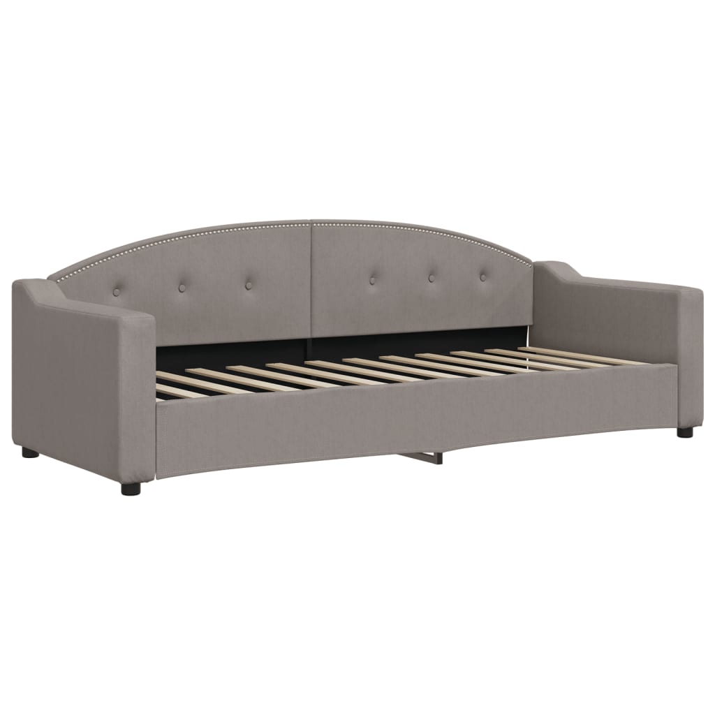 Slaapbank 80x200 cm stof taupe is nu te koop bij PeponiXL, paradijselijk wonen!