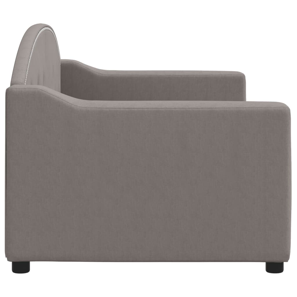 Slaapbank 80x200 cm stof taupe is nu te koop bij PeponiXL, paradijselijk wonen!