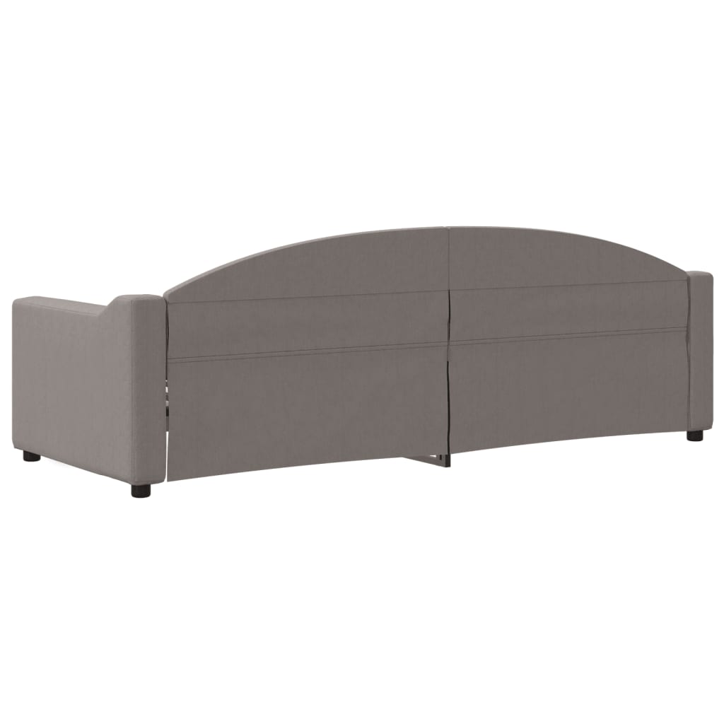 Slaapbank 80x200 cm stof taupe is nu te koop bij PeponiXL, paradijselijk wonen!