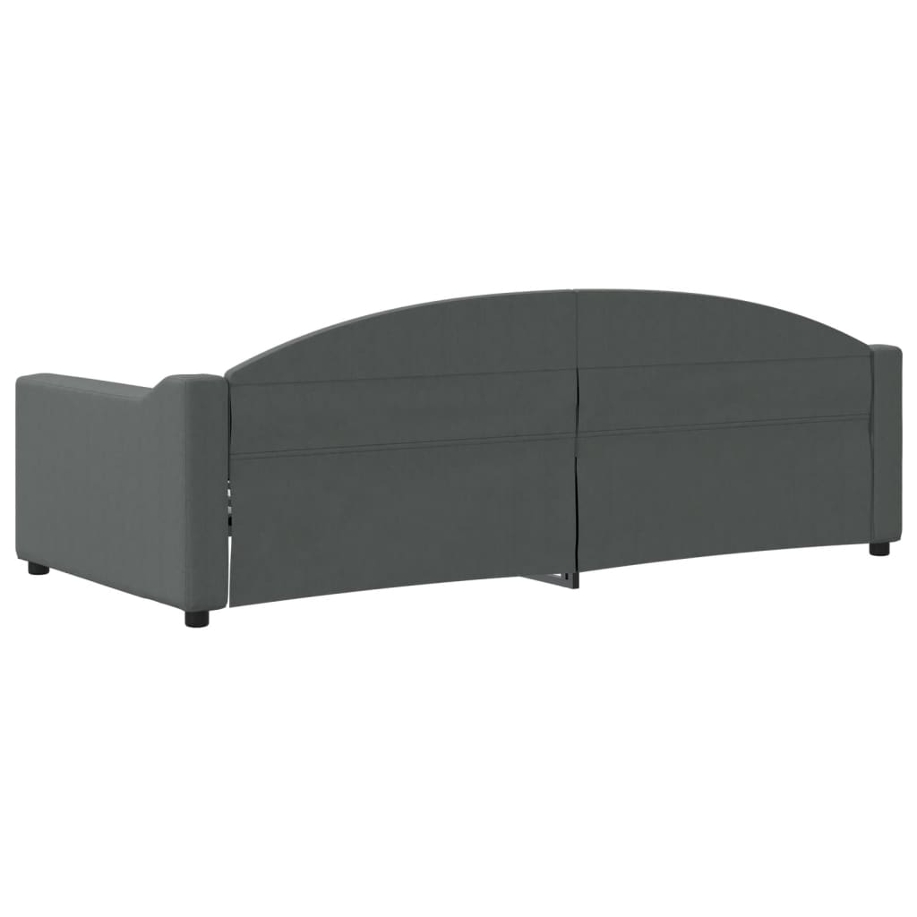 Slaapbank 90x200 cm stof donkergrijs is nu te koop bij PeponiXL, paradijselijk wonen!