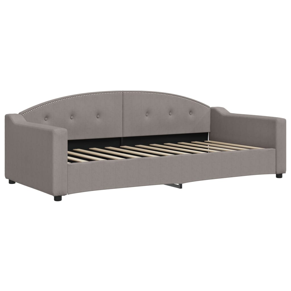 Slaapbank 90x200 cm stof taupe is nu te koop bij PeponiXL, paradijselijk wonen!