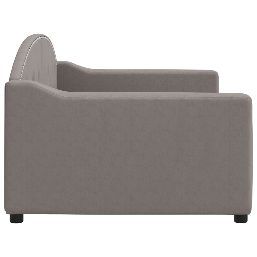 Slaapbank 90x200 cm stof taupe is nu te koop bij PeponiXL, paradijselijk wonen!