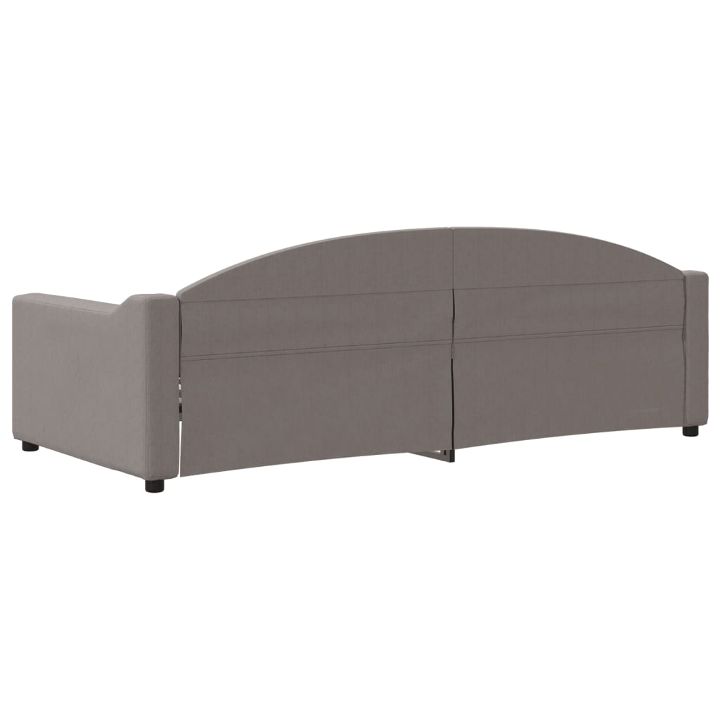 Slaapbank 90x200 cm stof taupe is nu te koop bij PeponiXL, paradijselijk wonen!