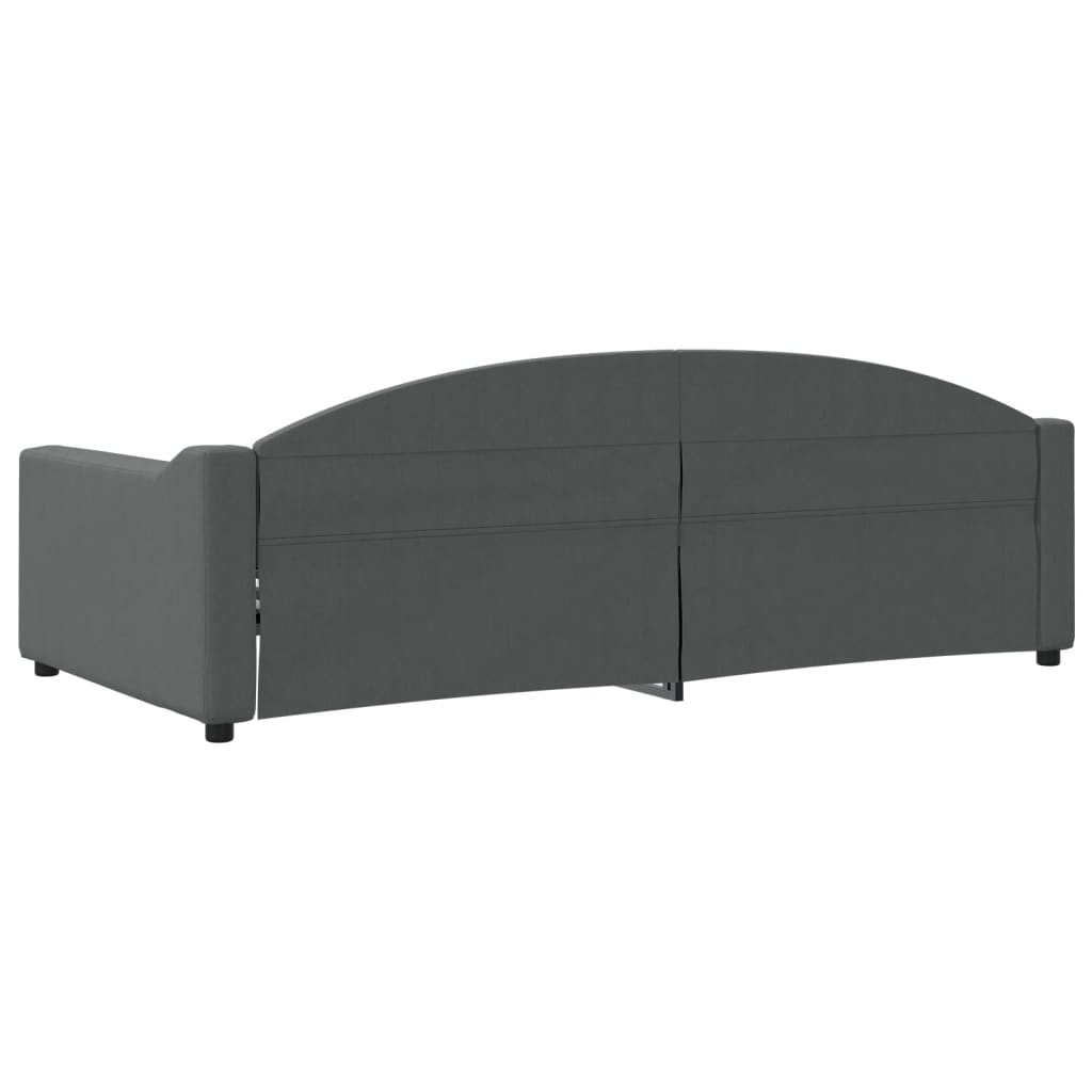 Slaapbank 100x200 cm stof donkergrijs is nu te koop bij PeponiXL, paradijselijk wonen!