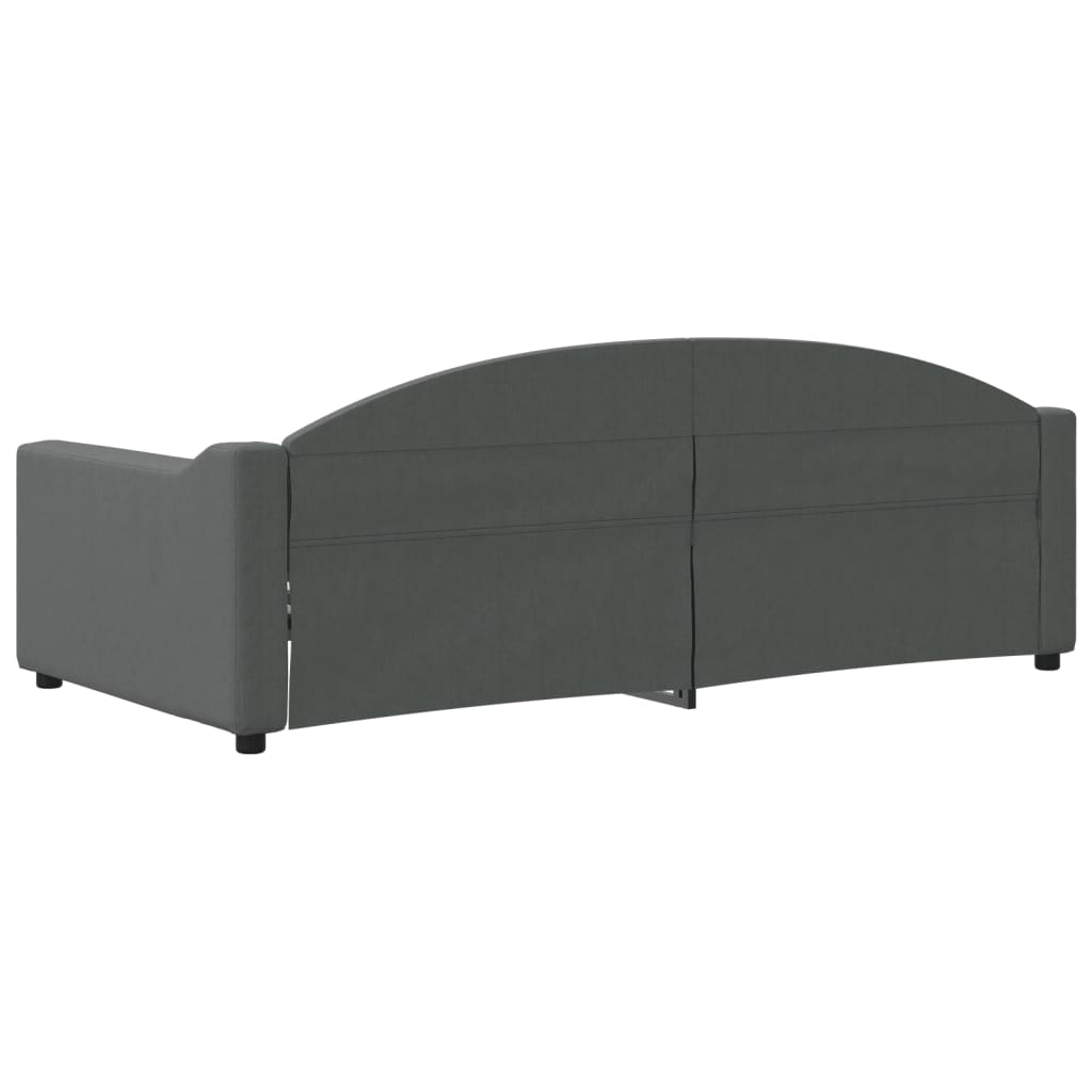 Slaapbank 90x190 cm stof donkergrijs is nu te koop bij PeponiXL, paradijselijk wonen!