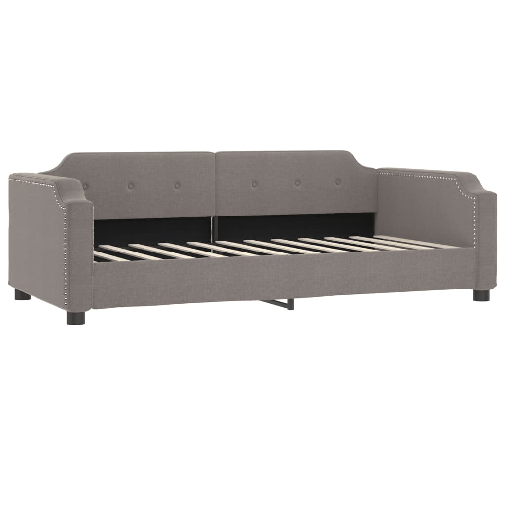 Slaapbank 90x200 cm stof taupe is nu te koop bij PeponiXL, paradijselijk wonen!