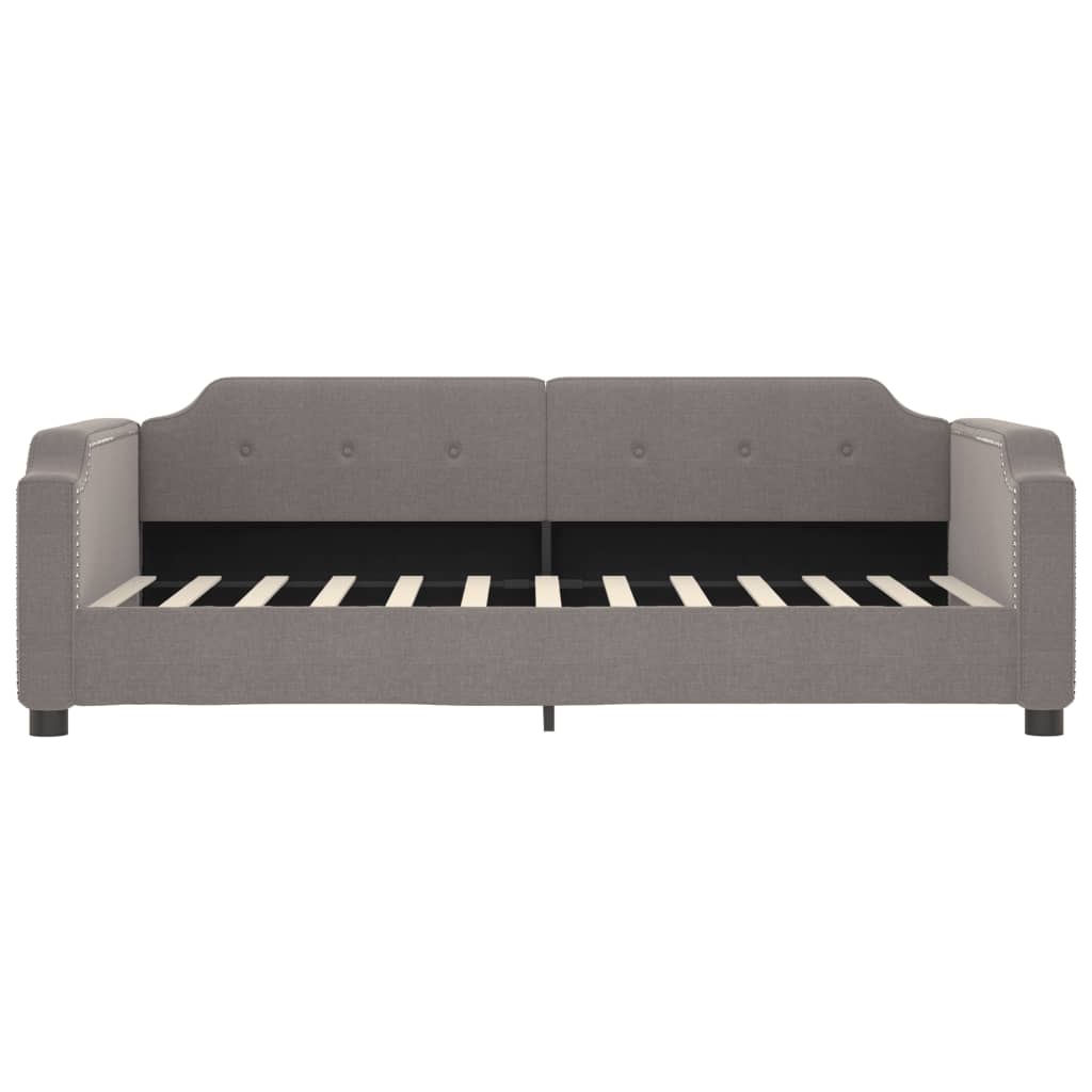 Slaapbank 90x200 cm stof taupe is nu te koop bij PeponiXL, paradijselijk wonen!