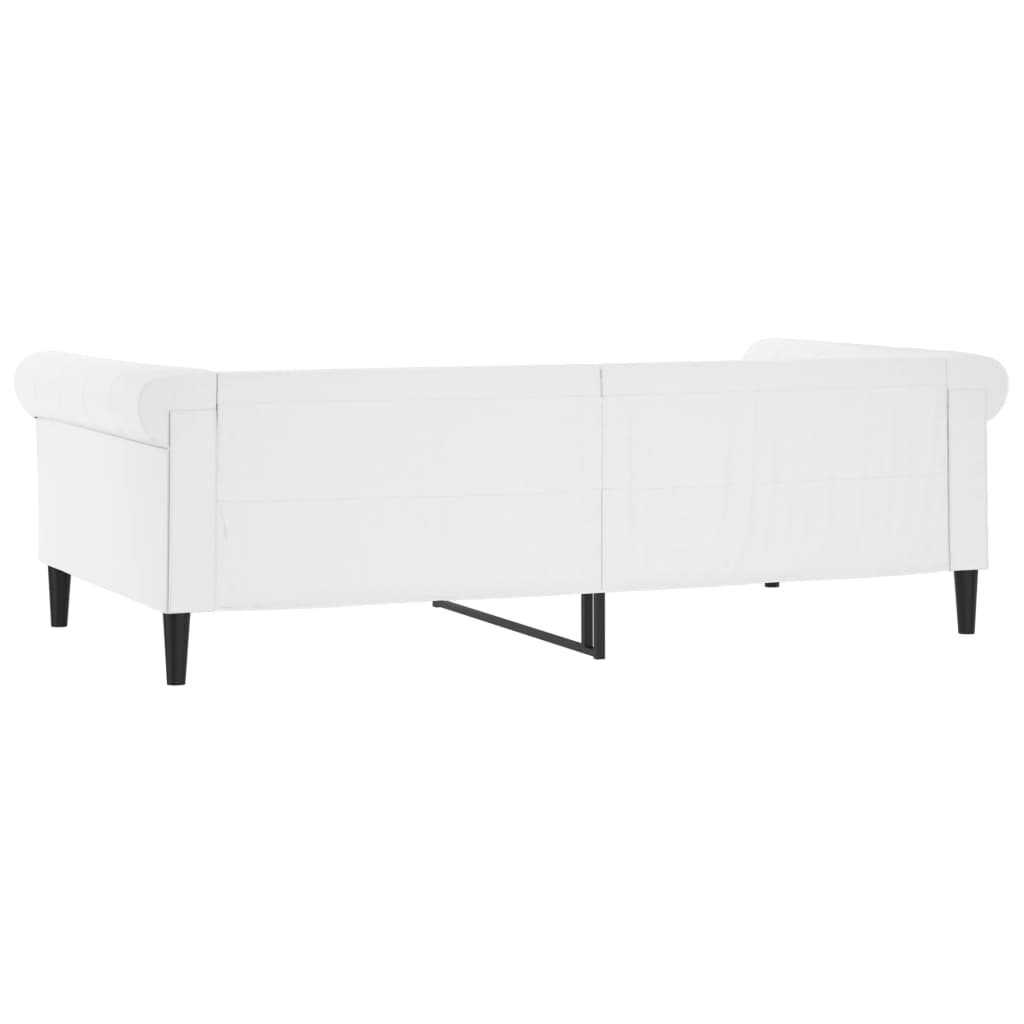 Slaapbank 100x200 cm kunstleer wit is nu te koop bij PeponiXL, paradijselijk wonen!