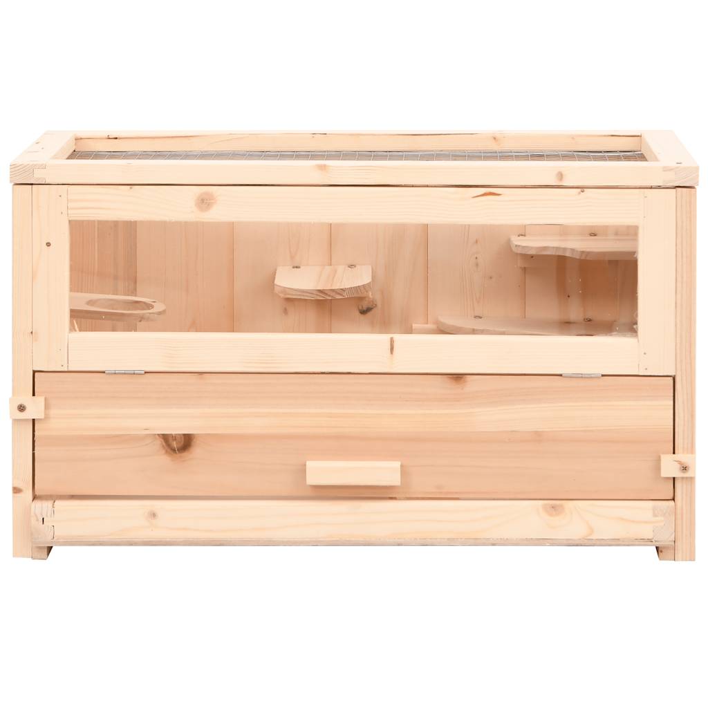 Hamsterkooi 60x30x35 cm massief vurenhout is nu te koop bij PeponiXL, paradijselijk wonen!