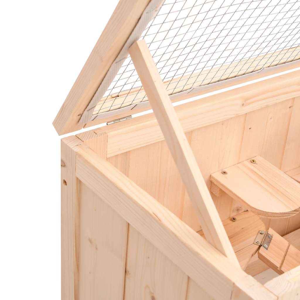 Hamsterkooi 60x30x35 cm massief vurenhout is nu te koop bij PeponiXL, paradijselijk wonen!
