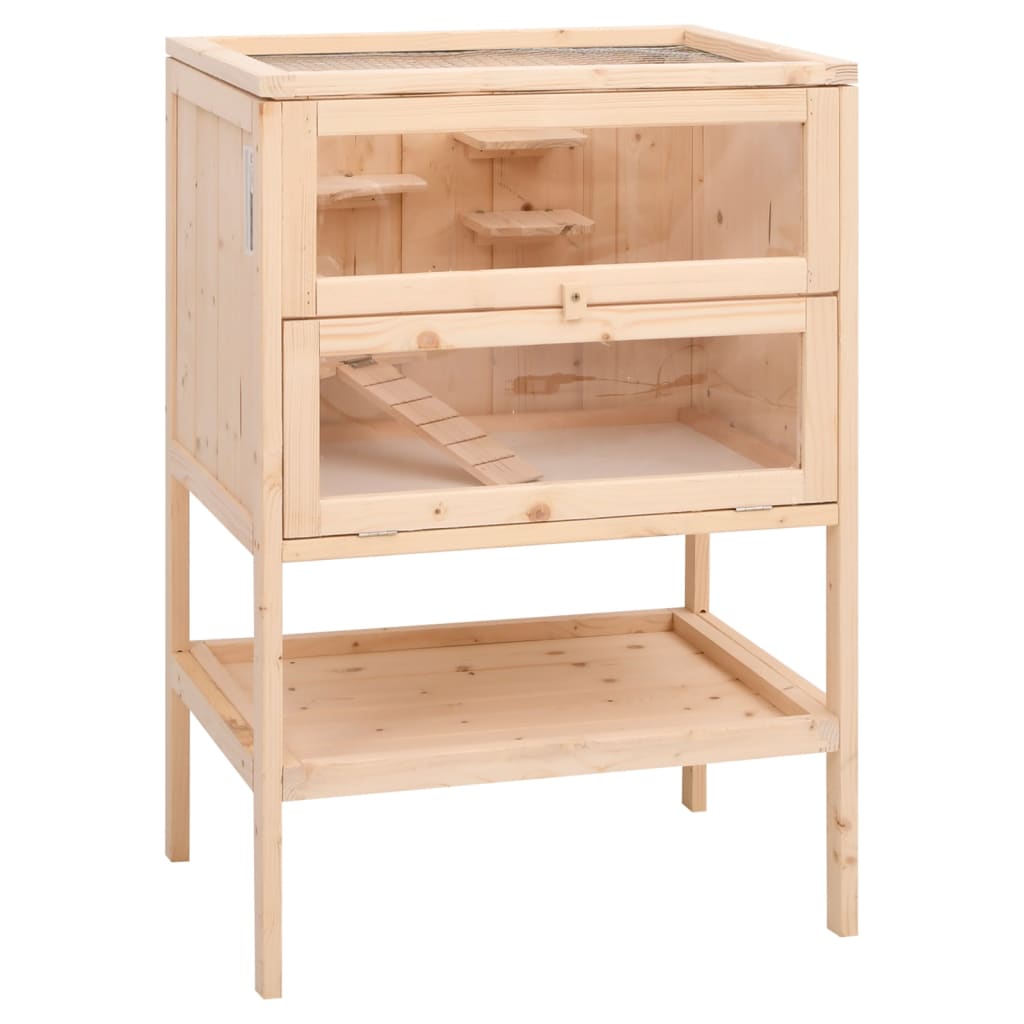 Hamsterkooi 55x40x80 cm massief vurenhout is nu te koop bij PeponiXL, paradijselijk wonen!