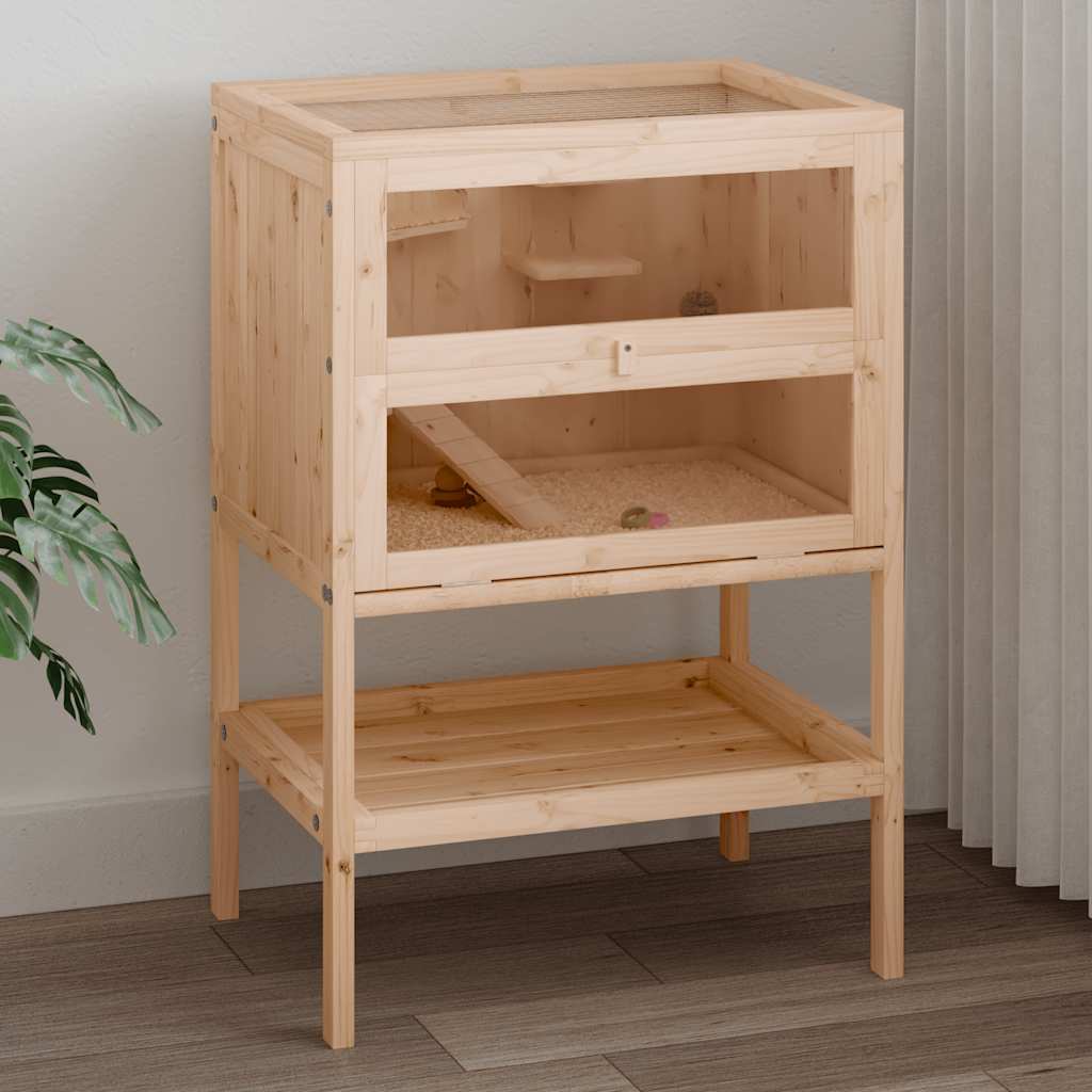 Hamsterkooi 55x40x80 cm massief vurenhout is nu te koop bij PeponiXL, paradijselijk wonen!