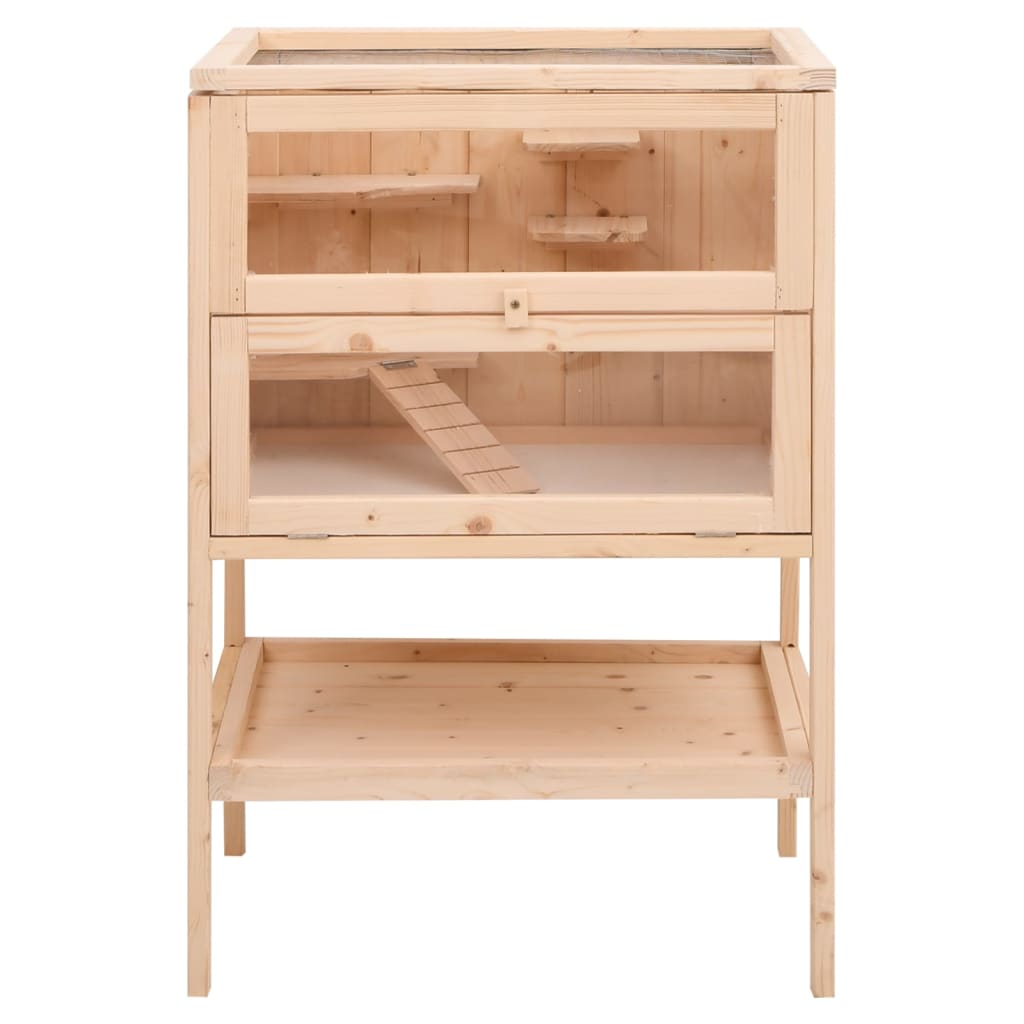 Hamsterkooi 55x40x80 cm massief vurenhout is nu te koop bij PeponiXL, paradijselijk wonen!