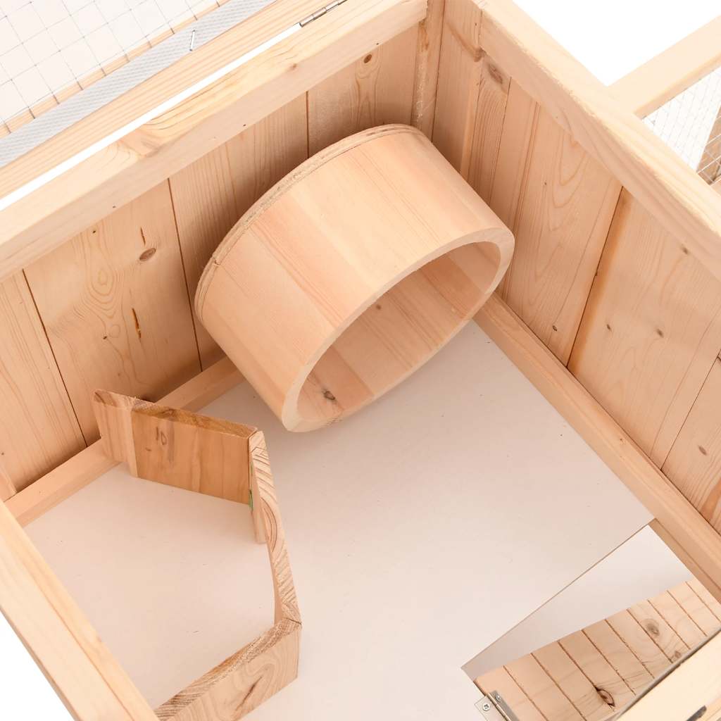 Hamsterkooi 81x40x60 cm massief vurenhout is nu te koop bij PeponiXL, paradijselijk wonen!