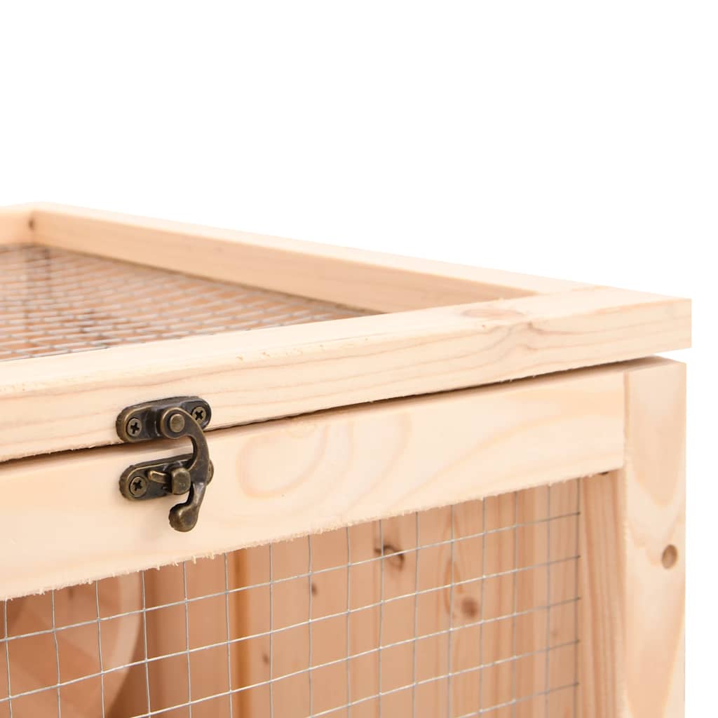 Hamsterkooi 81x40x60 cm massief vurenhout is nu te koop bij PeponiXL, paradijselijk wonen!