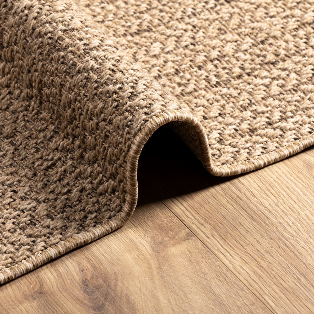 Vloerkleed ZIZUR binnen en buiten 80x150 cm jute look is nu te koop bij PeponiXL, paradijselijk wonen!