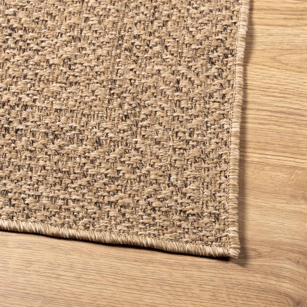 Vloerkleed ZIZUR binnen en buiten 80x150 cm jute look is nu te koop bij PeponiXL, paradijselijk wonen!