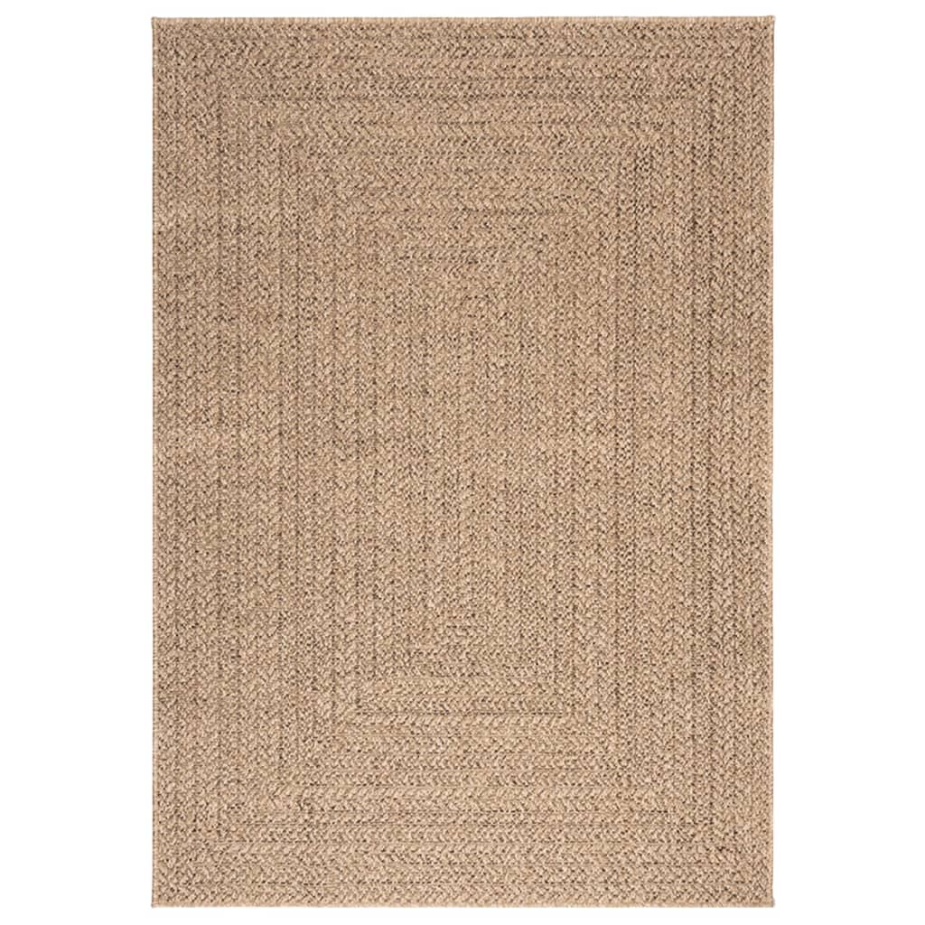Vloerkleed ZIZUR binnen en buiten 140x200 cm jute look is nu te koop bij PeponiXL, paradijselijk wonen!