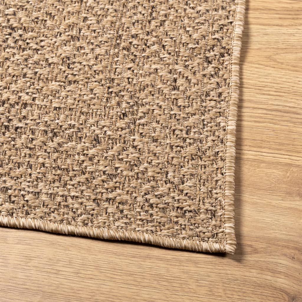 Vloerkleed ZIZUR binnen en buiten 140x200 cm jute look is nu te koop bij PeponiXL, paradijselijk wonen!