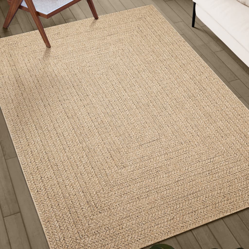 Vloerkleed ZIZUR binnen en buiten 200x290 cm jute look is nu te koop bij PeponiXL, paradijselijk wonen!