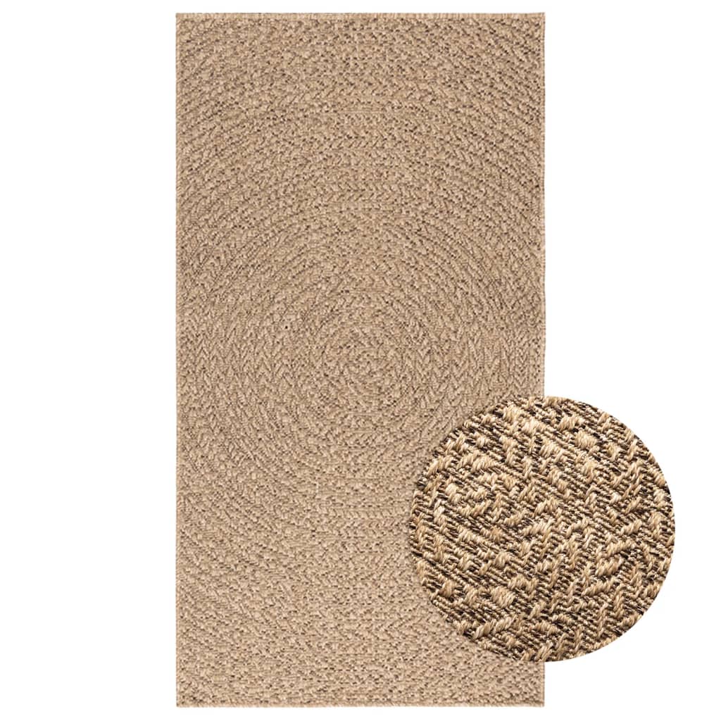 Vloerkleed ZIZUR binnen en buiten 80x150 cm jute look is nu te koop bij PeponiXL, paradijselijk wonen!
