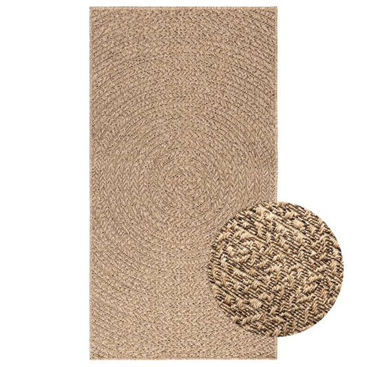 Vloerkleed ZIZUR binnen en buiten 80x150 cm jute look is nu te koop bij PeponiXL, paradijselijk wonen!
