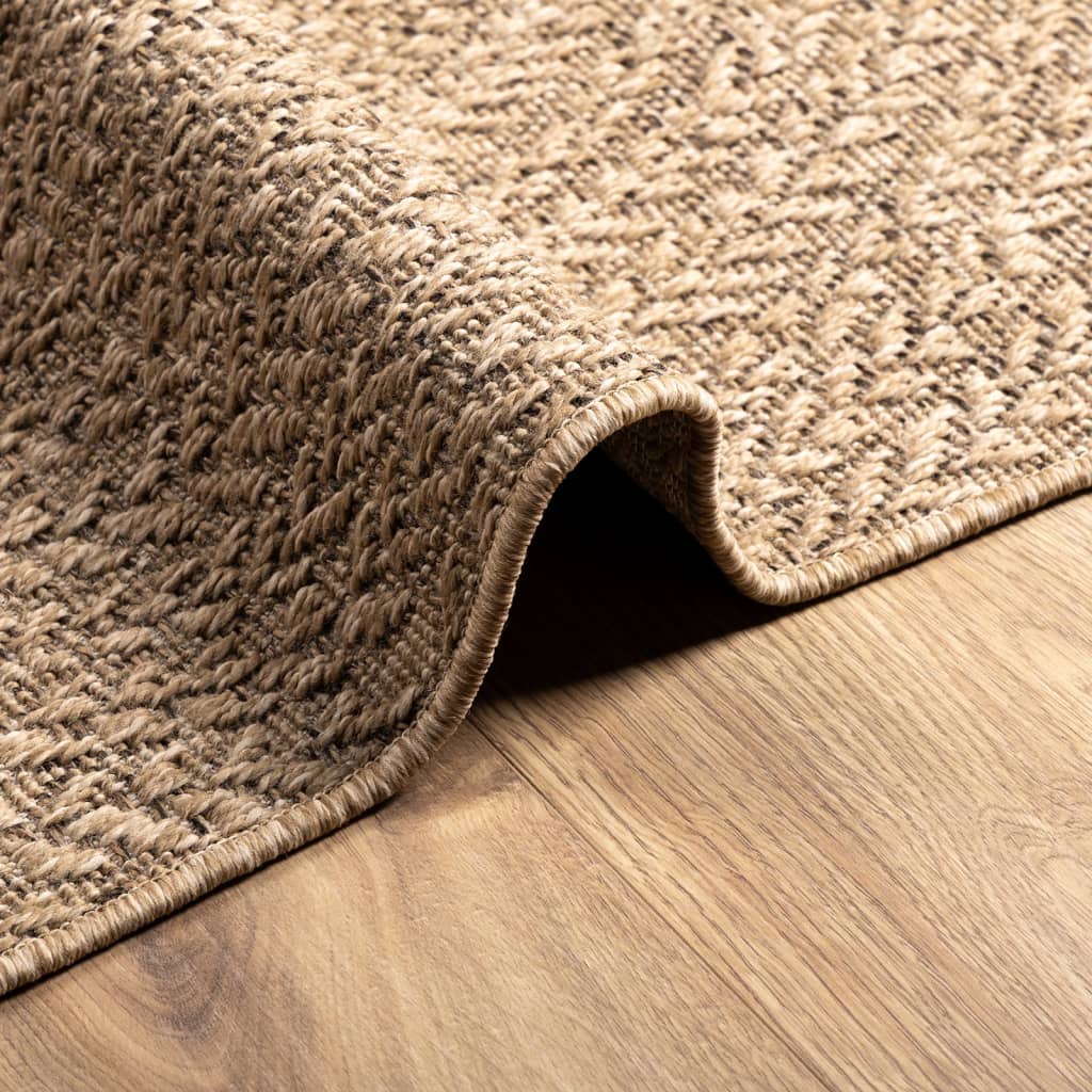 Vloerkleed ZIZUR binnen en buiten 80x150 cm jute look is nu te koop bij PeponiXL, paradijselijk wonen!