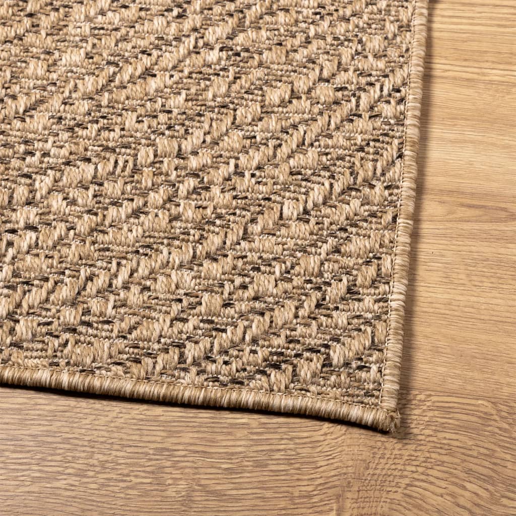 Vloerkleed ZIZUR binnen en buiten 80x150 cm jute look is nu te koop bij PeponiXL, paradijselijk wonen!