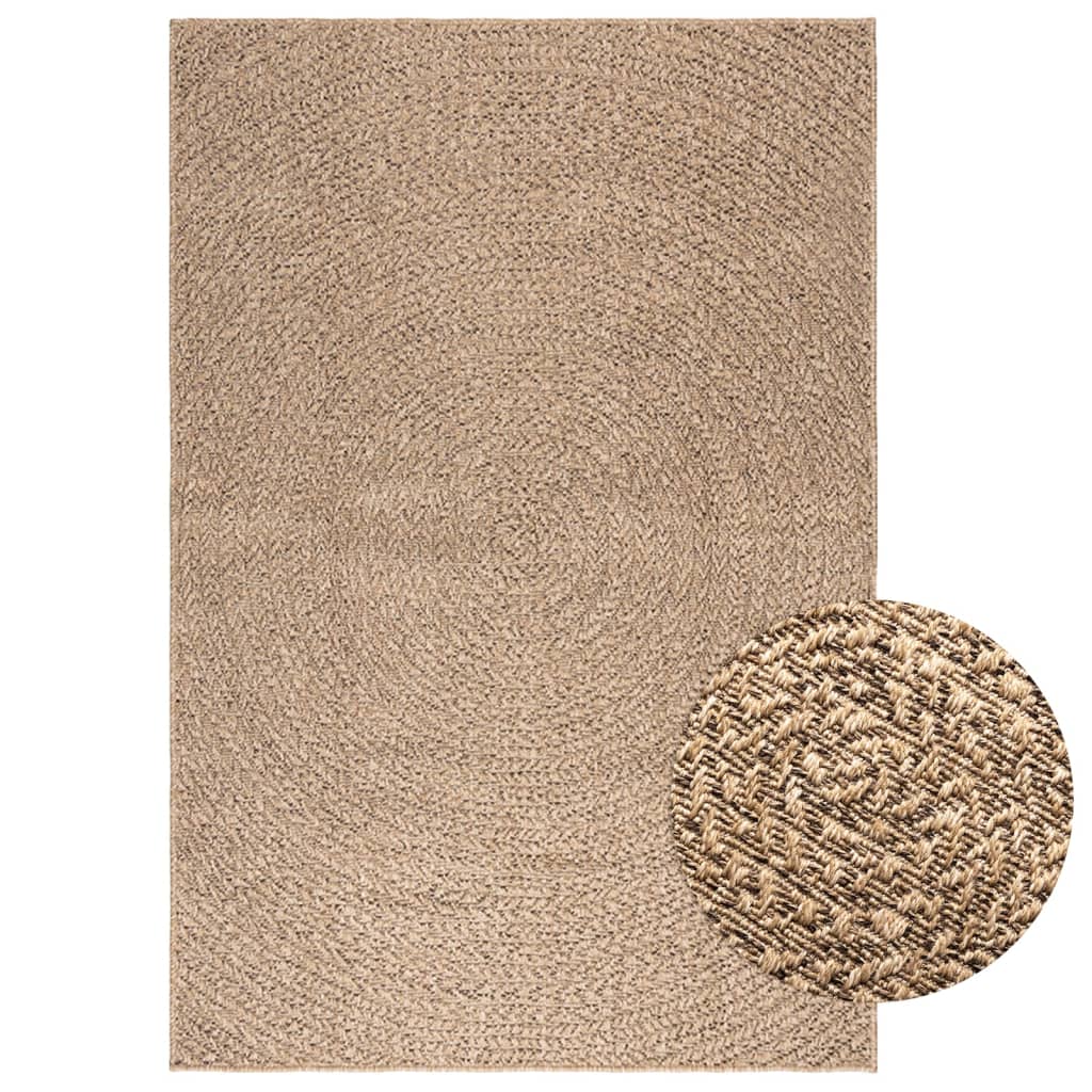 Vloerkleed ZIZUR binnen en buiten 120x170 cm jute look is nu te koop bij PeponiXL, paradijselijk wonen!