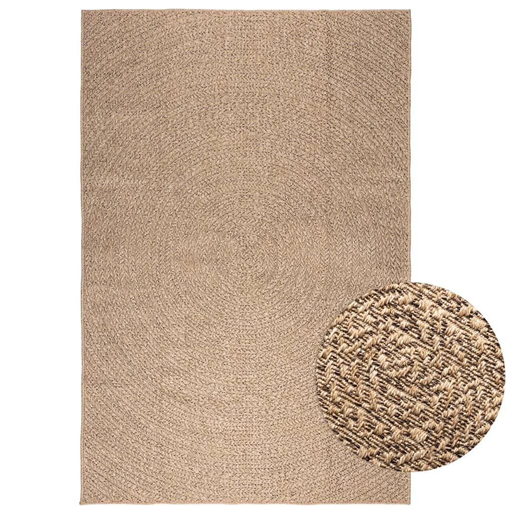 Vloerkleed ZIZUR binnen en buiten 160x230 cm jute look is nu te koop bij PeponiXL, paradijselijk wonen!