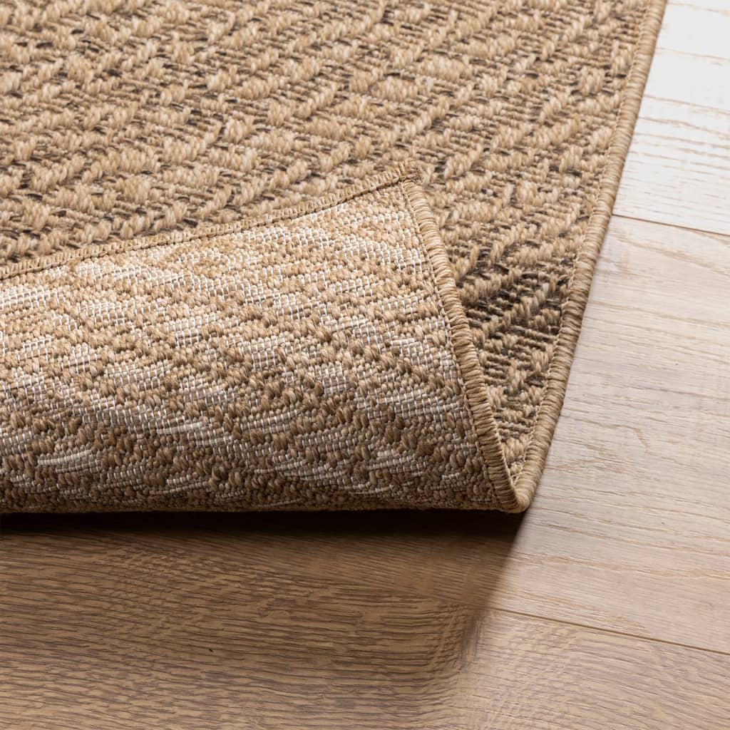 Vloerkleed ZIZUR binnen en buiten 160x230 cm jute look is nu te koop bij PeponiXL, paradijselijk wonen!