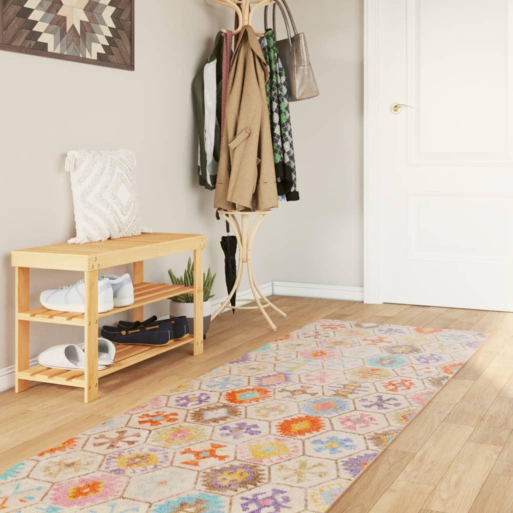 Vloerkleed wasbaar 80x300 cm meerkleurig is nu te koop bij PeponiXL, paradijselijk wonen!