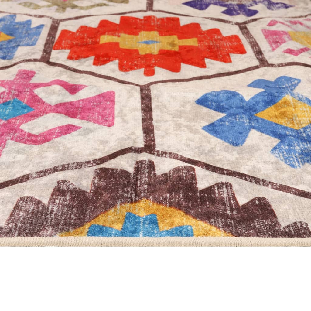 Vloerkleed wasbaar 120x180 cm meerkleurig is nu te koop bij PeponiXL, paradijselijk wonen!